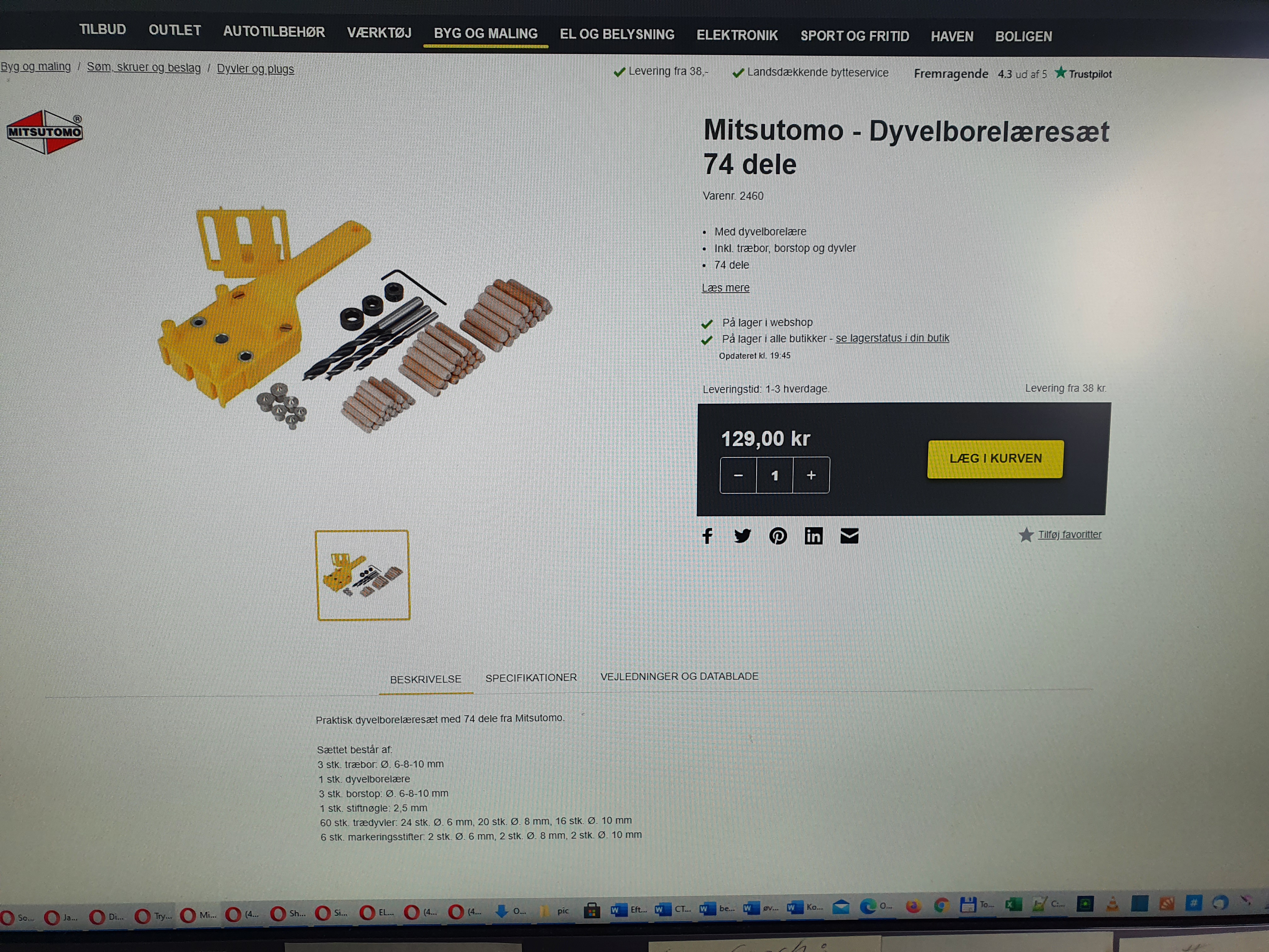 dyvel bore lære sæt fra Harald Nyborg